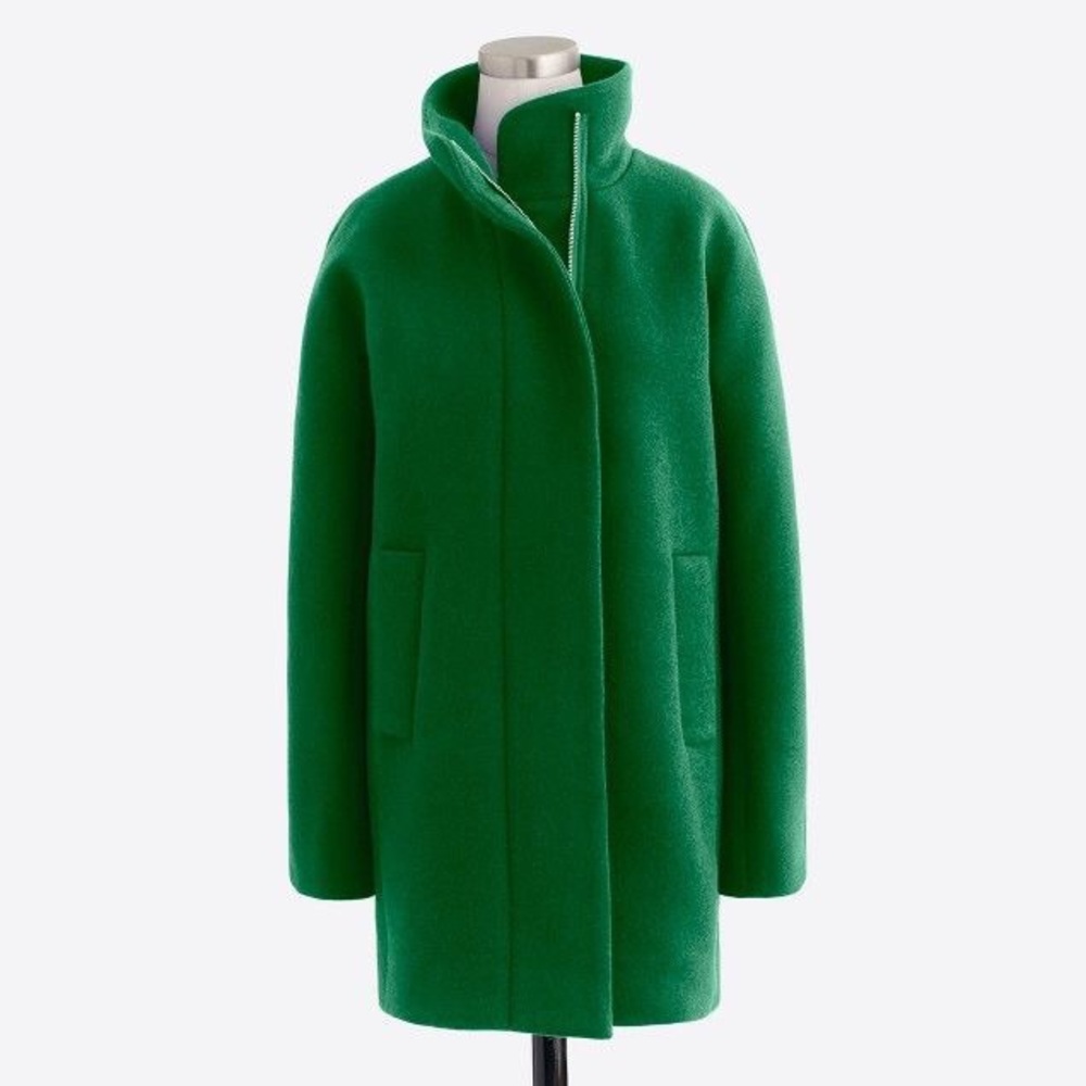 J. Crew City Coat in Emerald Green-New w/Tags!